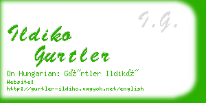 ildiko gurtler business card